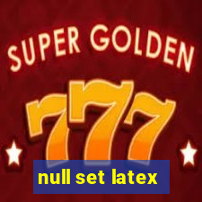 null set latex